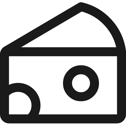 Cheese icon, line style, from Streamline
