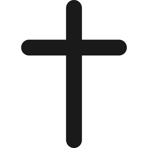 Christian cross 2 remix icon, solid style, from Streamline