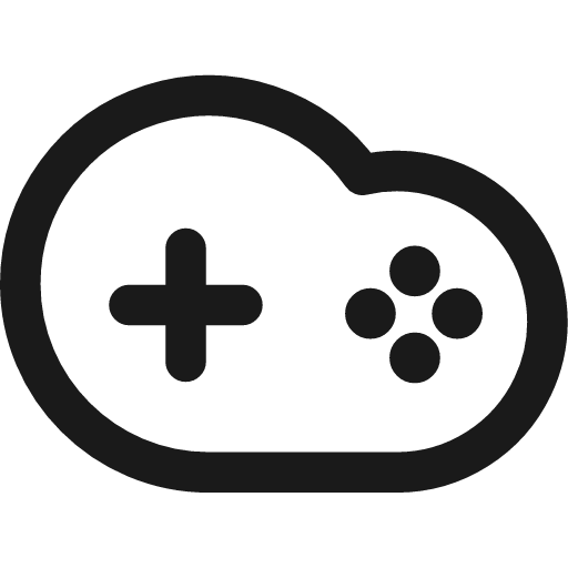 Cloud gaming 1 icon, line style, from Streamline