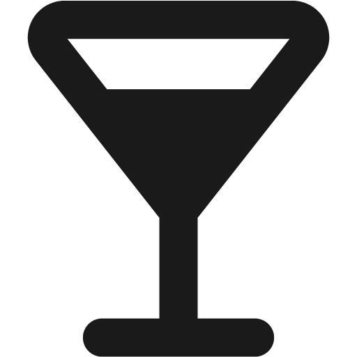 Cocktail solid icon, filled style, from Streamline