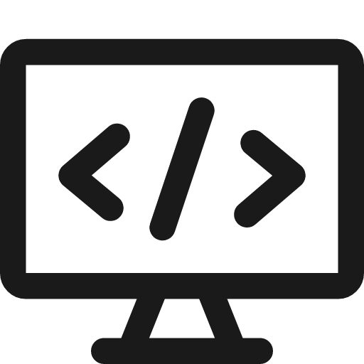 Code monitor 1 icon, line style, from Streamline