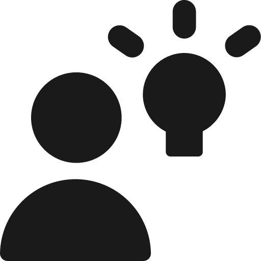 Collaborations idea solid icon, filled style, from Streamline