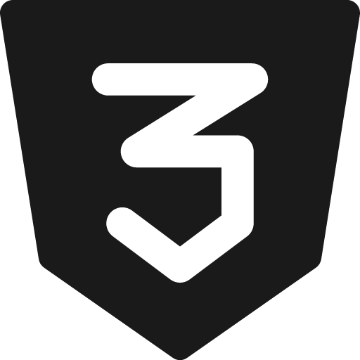 Css three solid icon, filled style, from Streamline