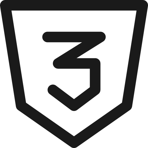 Css three icon, line style, from Streamline