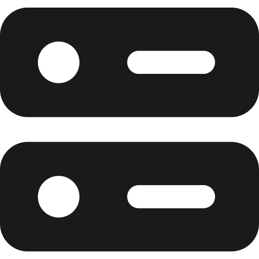 Database server 1 solid icon, filled style, from Streamline