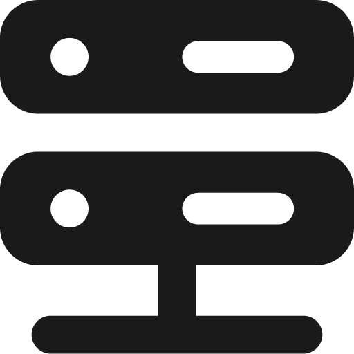 Database server 2 solid icon, filled style, from Streamline