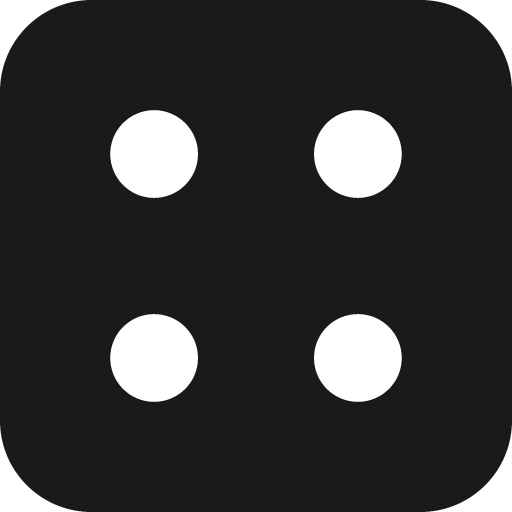Dice 4 solid icon, filled style, from Streamline