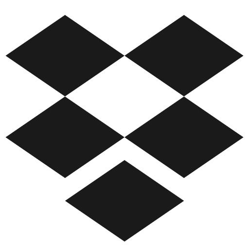 Dropbox solid icon, filled style, from Streamline
