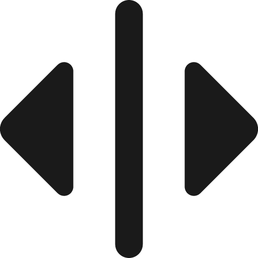 Expand horizontal 1 solid icon, filled style, from Streamline