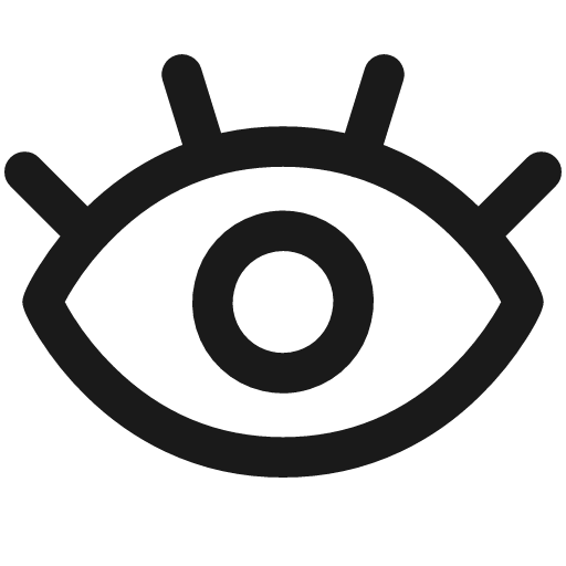 Eye optic icon, line style, from Streamline