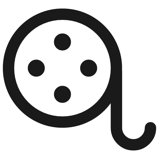Film roll 1 icon, line style, from Streamline