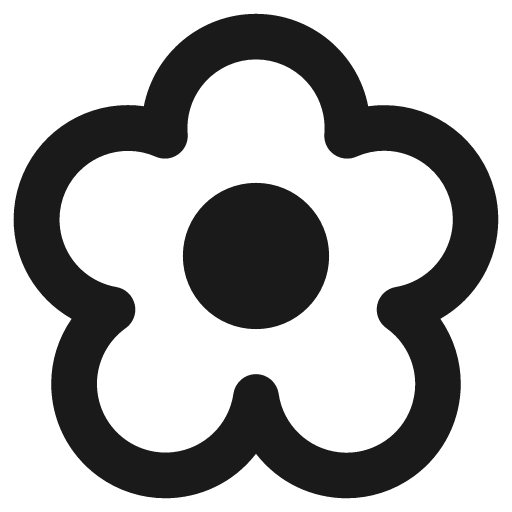 Flower remix icon, solid style, from Streamline