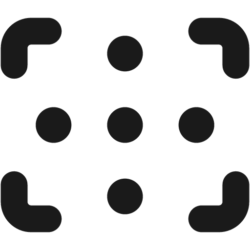 Focus points solid icon, filled style, from Streamline