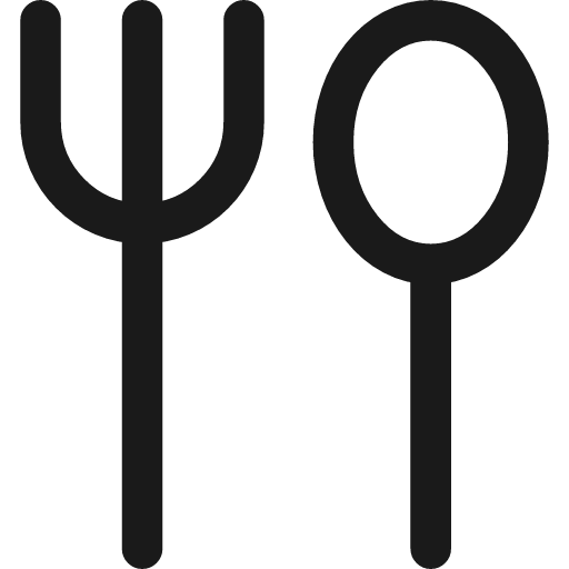 Fork spoon icon, line style, from Streamline