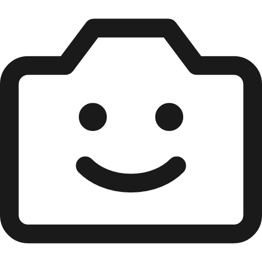 Front camera icon, line style, from Streamline