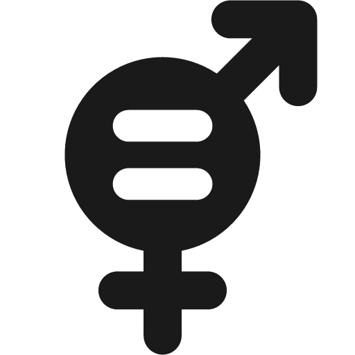 Gender equality solid icon, filled style, from Streamline