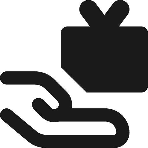 Give gift remix icon, solid style, from Streamline