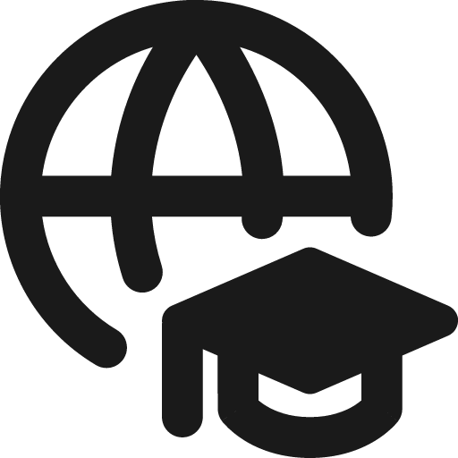 Global learning remix icon, solid style, from Streamline