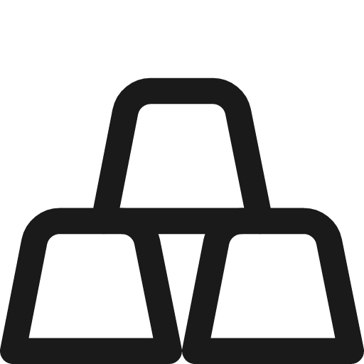 Gold icon, line style, from Streamline