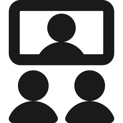 Group meeting call remix icon, solid style, from Streamline