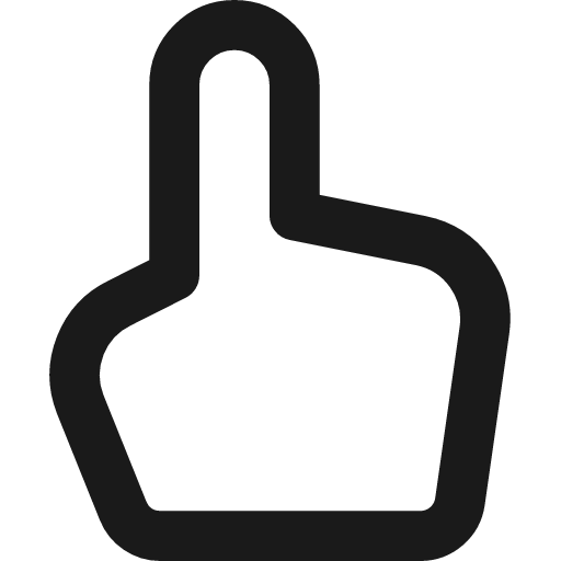 Hand cursor remix icon, line style, from Streamline
