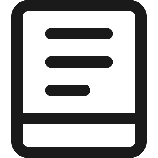 Hand held icon, line style, from Streamline