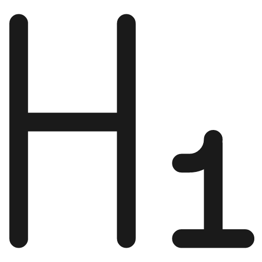 Heading 1 paragraph styles heading icon, line style, from Streamline