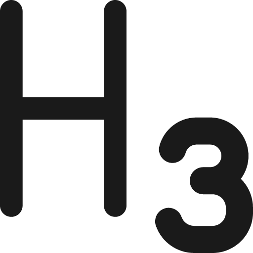 Heading 3 paragraph styles heading remix icon, solid style, from Streamline