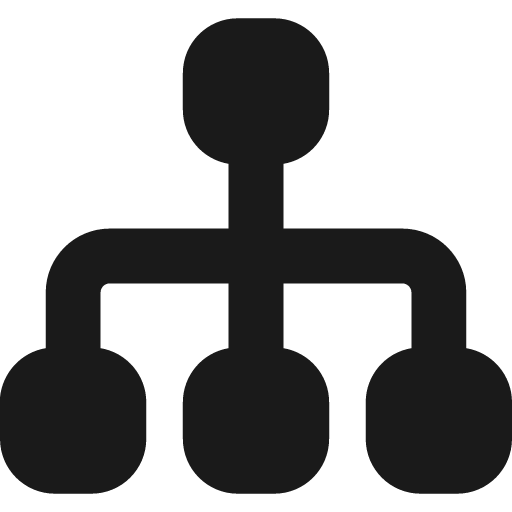 Hierarchy 2 solid icon, filled style, from Streamline