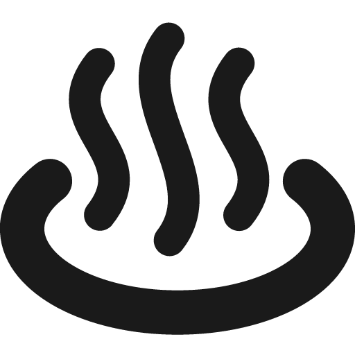 Hot spring remix icon, solid style, from Streamline