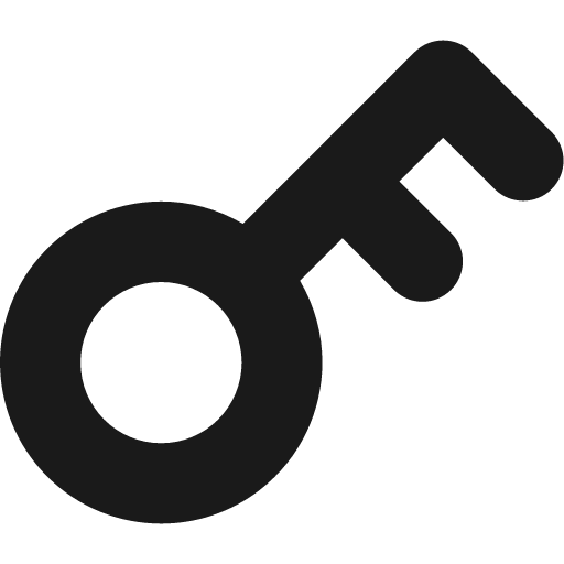 Key solid icon, filled style, from Streamline