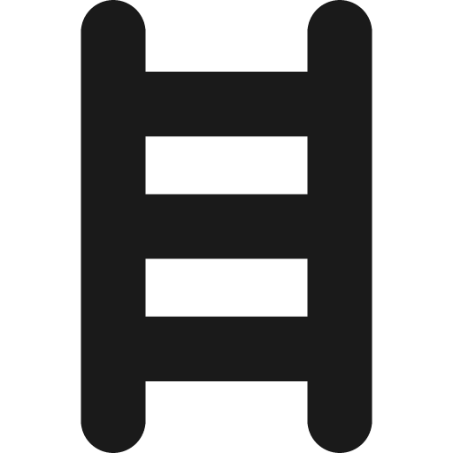 Ladder solid icon, filled style, from Streamline