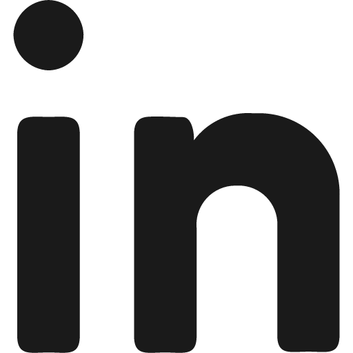Linkedin solid icon, filled style, from Streamline