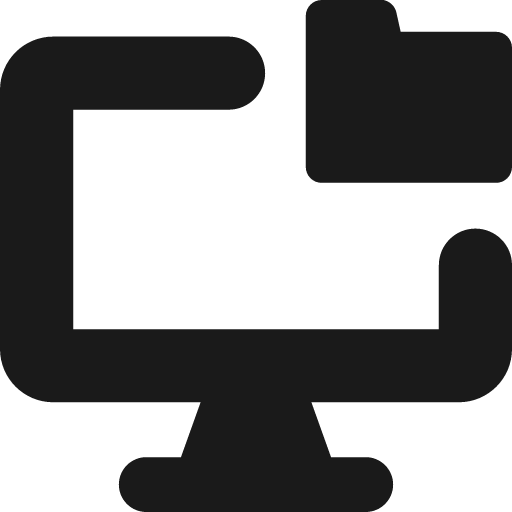 Local storage folder solid icon, filled style, from Streamline