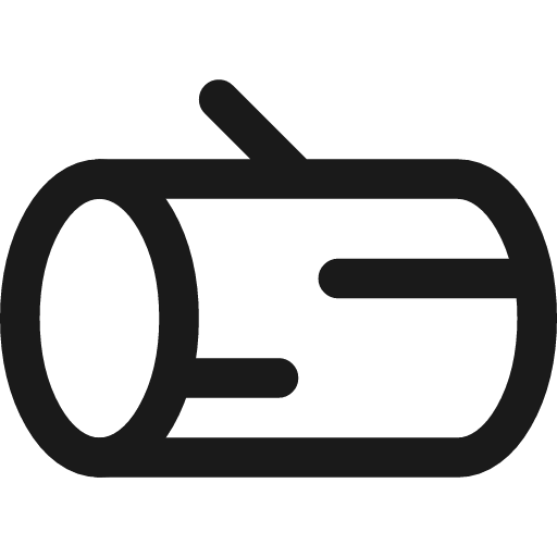 Log icon, line style, from Streamline