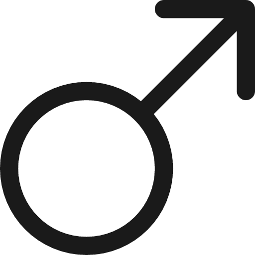 Man symbol icon, line style, from Streamline