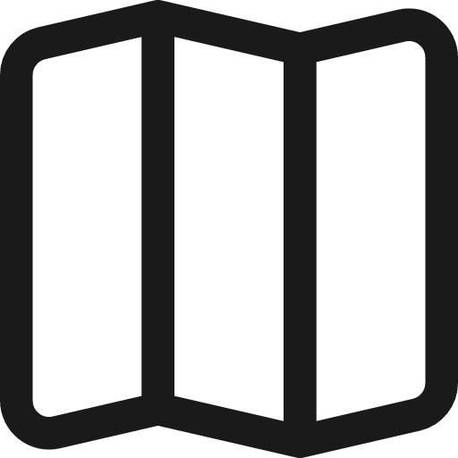 Map fold icon, line style, from Streamline