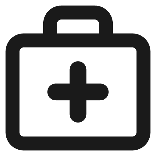 Medical bag remix icon, solid style, from Streamline