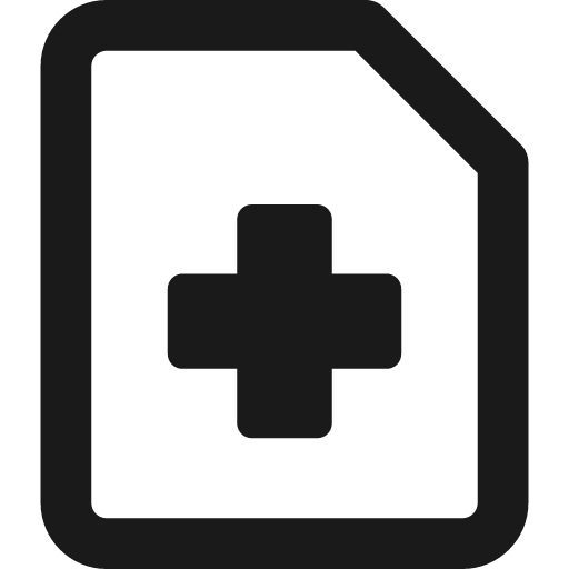 Medical files report history remix icon, solid style, from Streamline