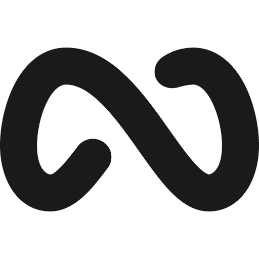 Meta solid icon, filled style, from Streamline