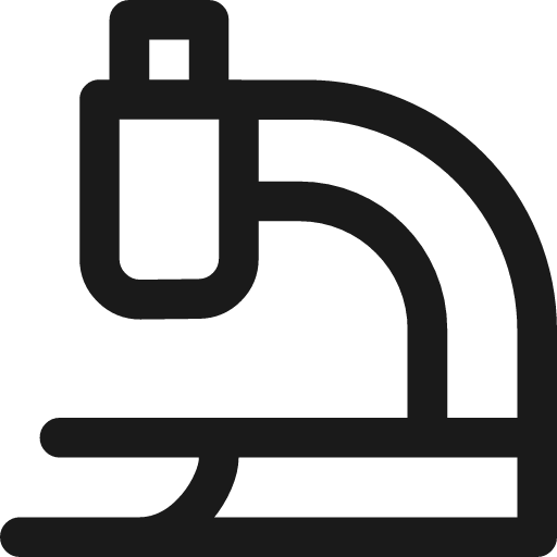 Microscope observation sciene icon, line style, from Streamline