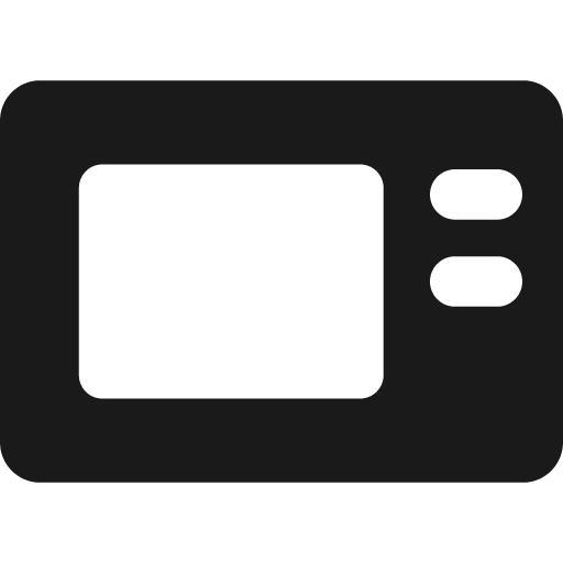 Microwave solid icon, filled style, from Streamline