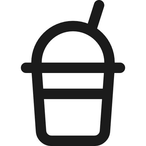 Milkshake icon, line style, from Streamline