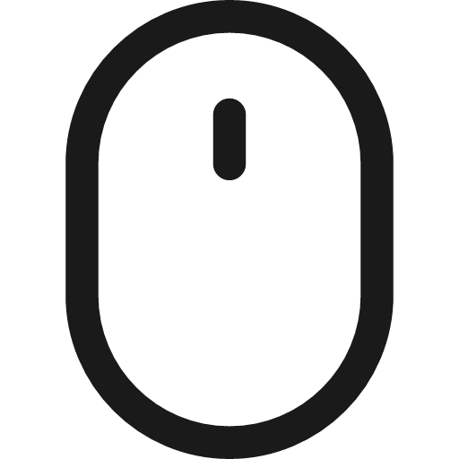Mouse wireless icon, line style, from Streamline