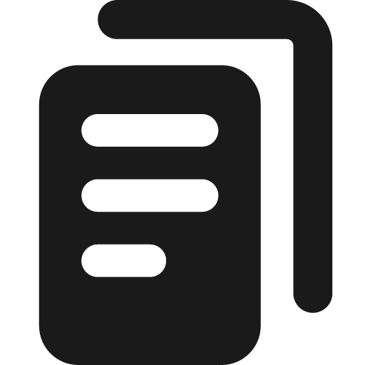 Multiple file 2 solid icon, filled style, from Streamline