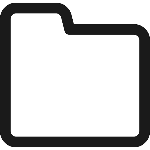 New folder icon, line style, from Streamline