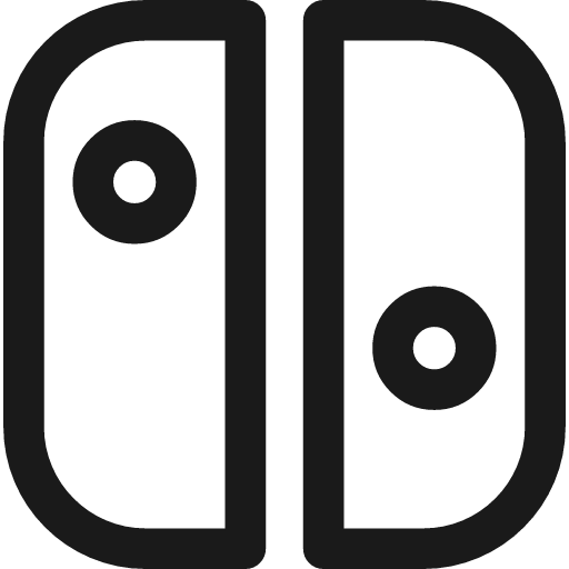 Nintendo switch icon, line style, from Streamline