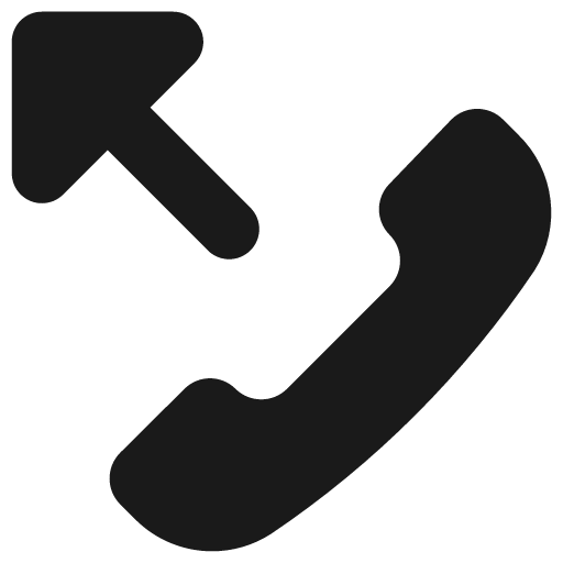 Outgoing call solid icon, filled style, from Streamline