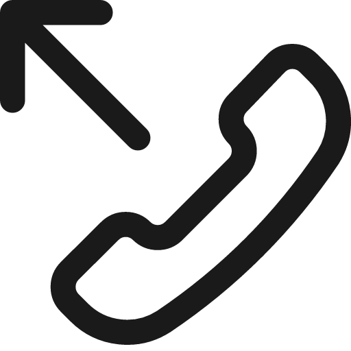 Outgoing call icon, line style, from Streamline
