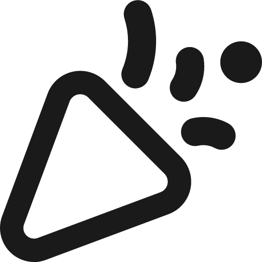 Party popper remix icon, solid style, from Streamline